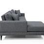 Nordic Corner Sofa Left Grey 5