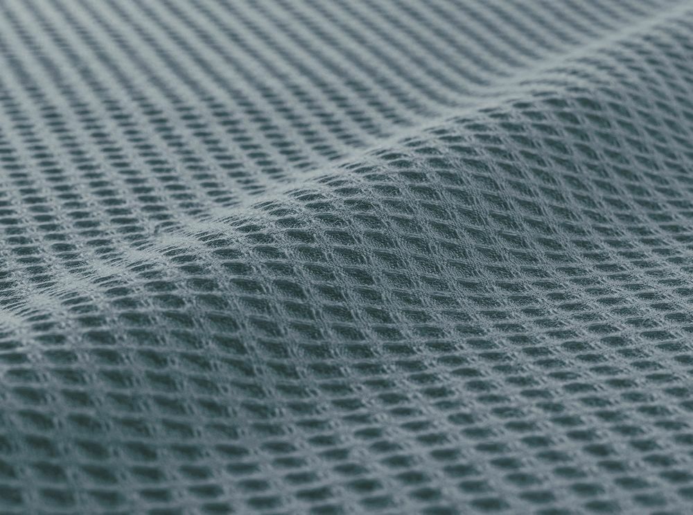 Leichte Decke aus Waffelpiqué 100% Baumwolle Blau Single 1