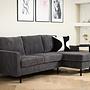 Sofa 3-Sitzer Chaiselongue Links Rechts Grau 0