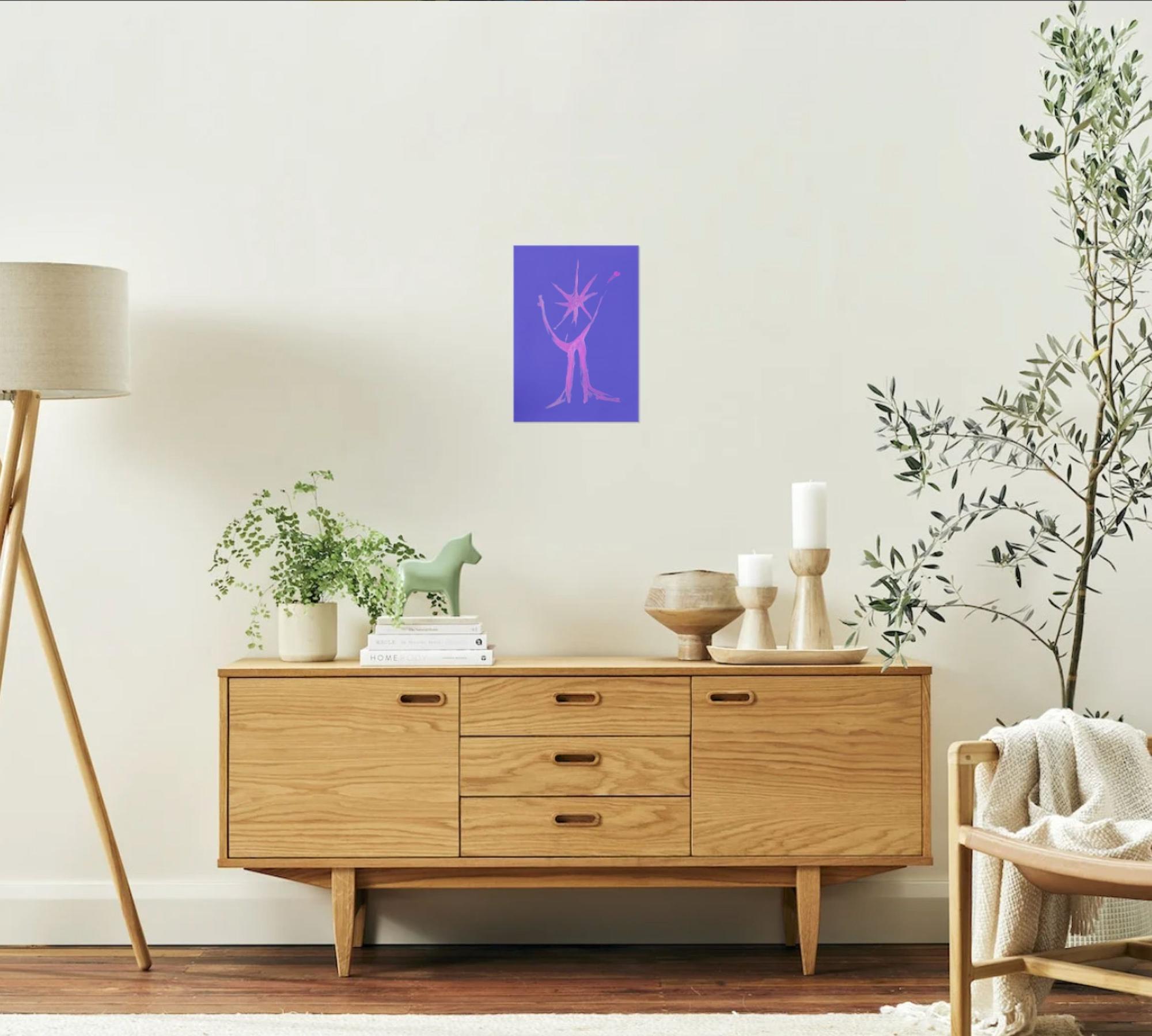 Amuleto Azzurro Kunstdruck Mehrfarbig 3