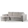 Sofa 3-Sitzer Chaiselongue Rechts Links Stoff Beige 4