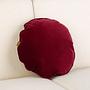 Kissen Circle Samt Rot Ø 45cm inkl. Füllung 1