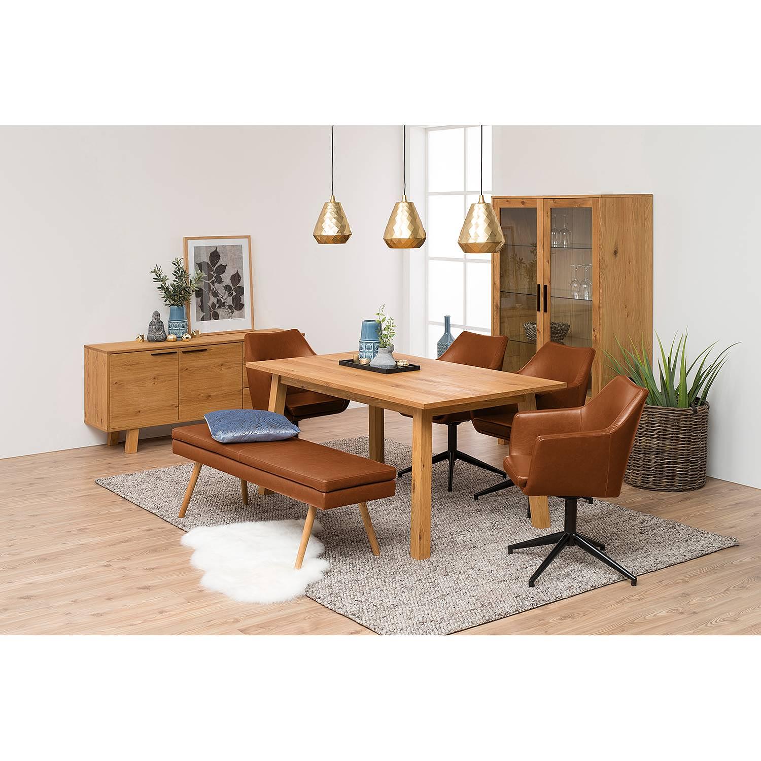 Sitzbank Nicholas Kunstleder Cognac 3