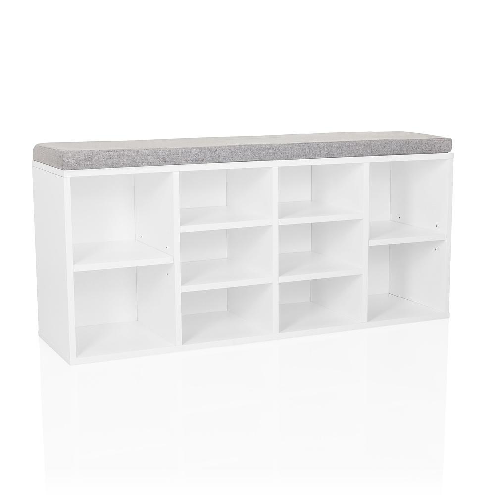 ESTHA 10 Shoe Rack White 0