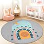 Rainbow children's rug Multicolor Ø150cm 0