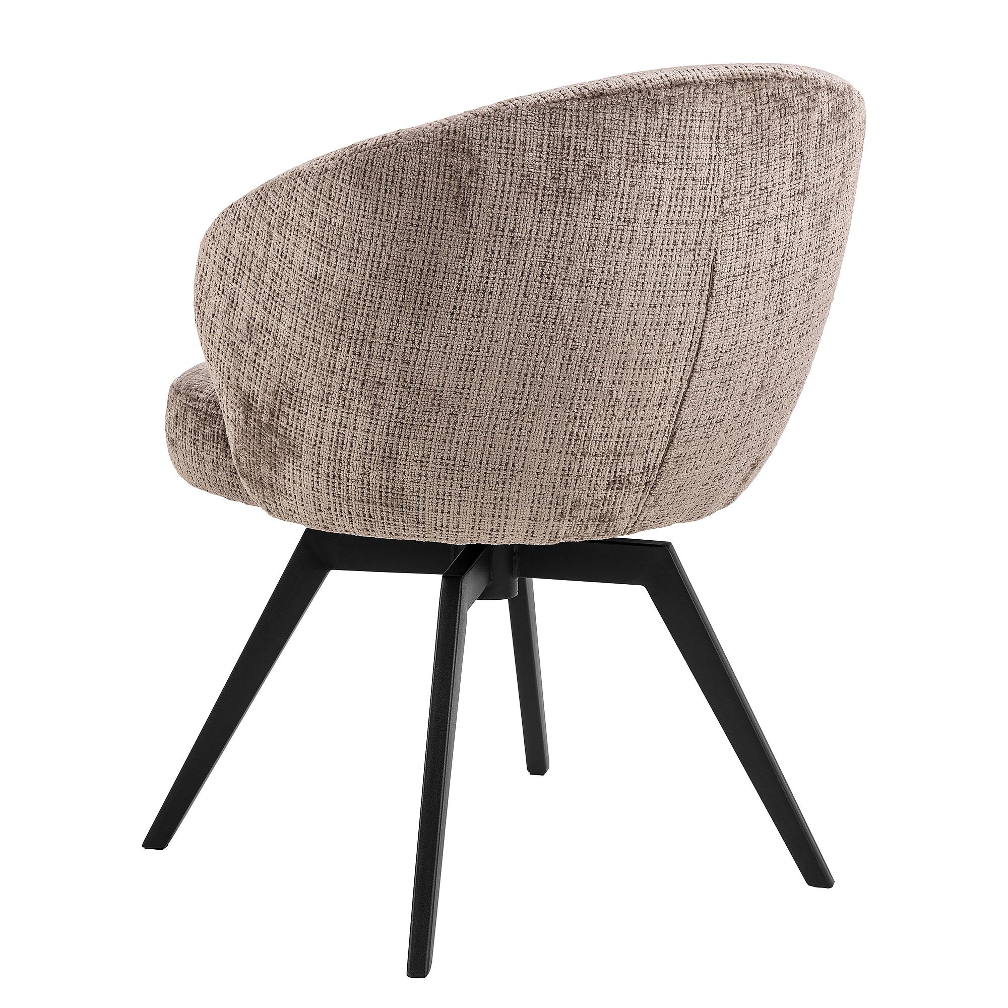 Armlehnenstuhl PERIM Strukturstoff Stahl Braun Schwarz 3