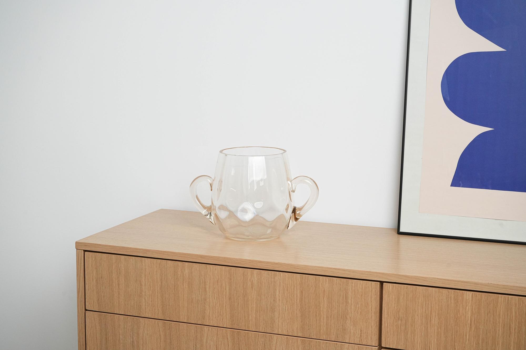 Glaseiskübel Transparent 1970er Jahre 1