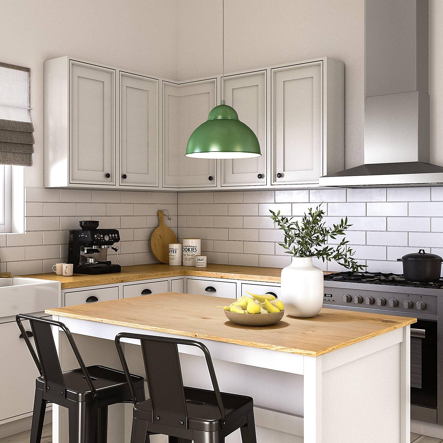 Pendant lamp Anda Iron 1-light Green 3