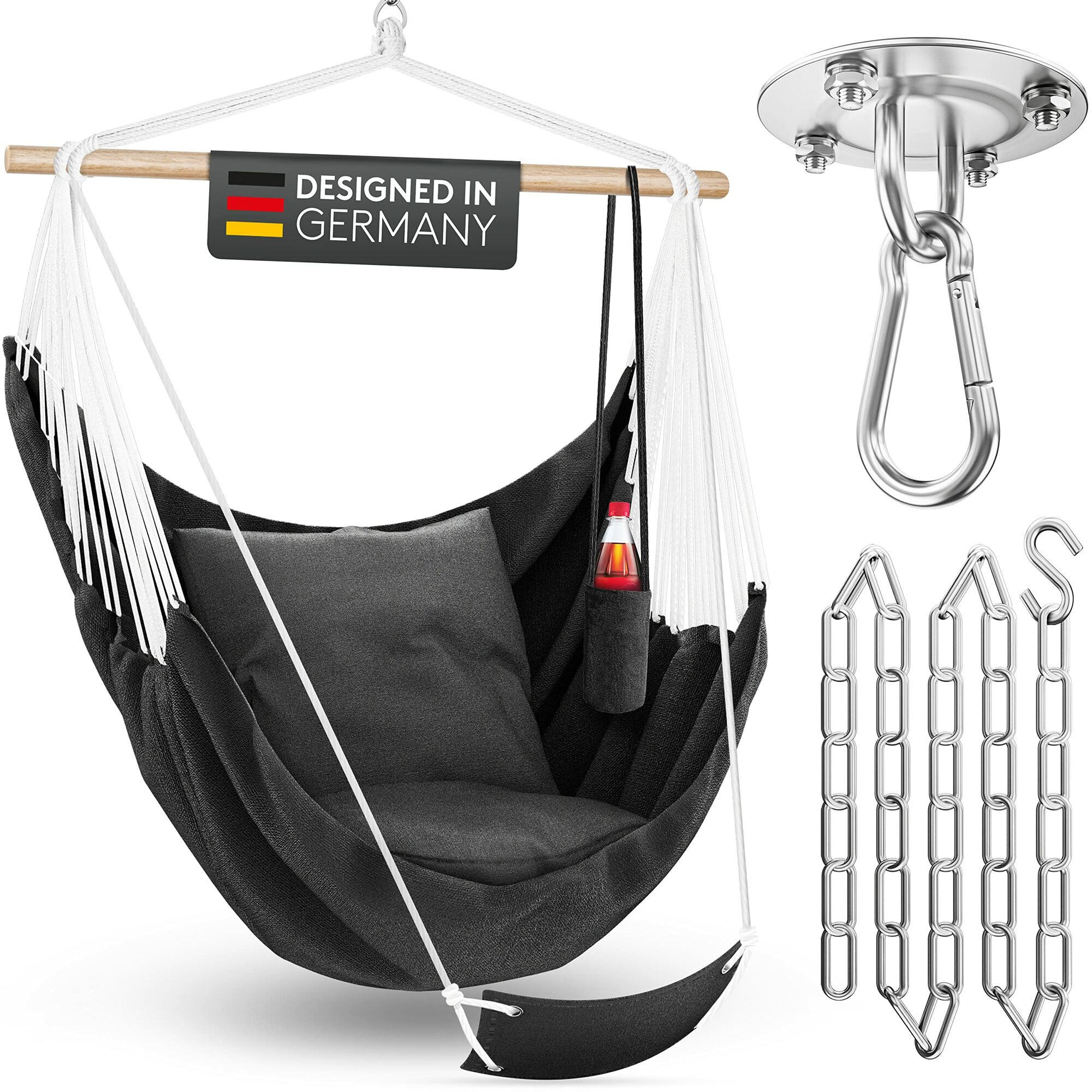 Hängesessel mit Fußstütze Wetterfester 0