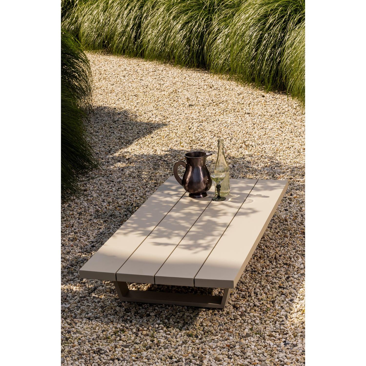Bear Garten Couchtisch Aluminium Grau 1
