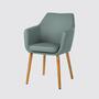 Armchair NICHOLAS Fabric: Mintgrey Single chair 0