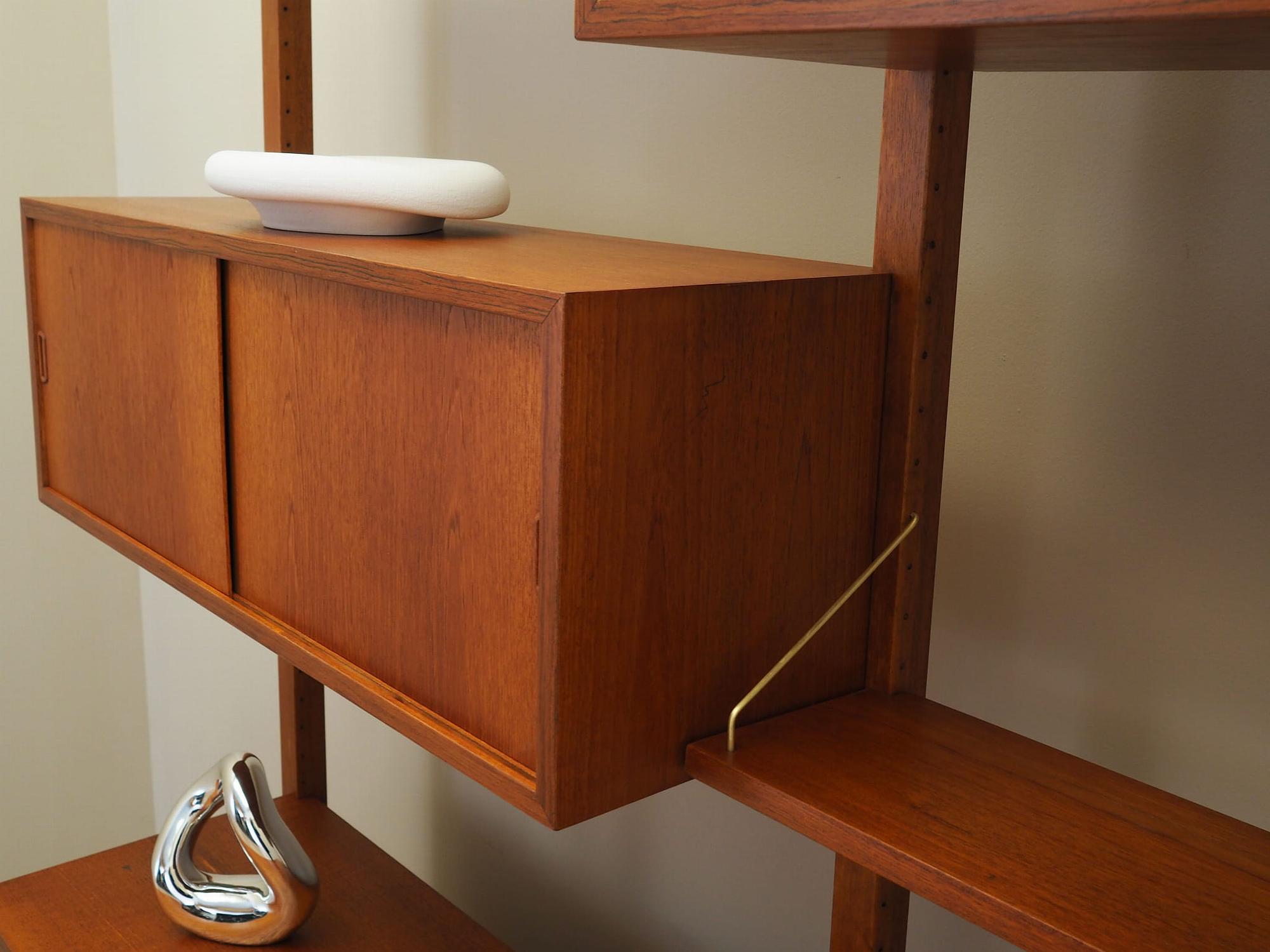 Wall shelf Teak wood 1960s 12