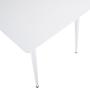 Polar Dining table MDF Metal White 90x180cm 4