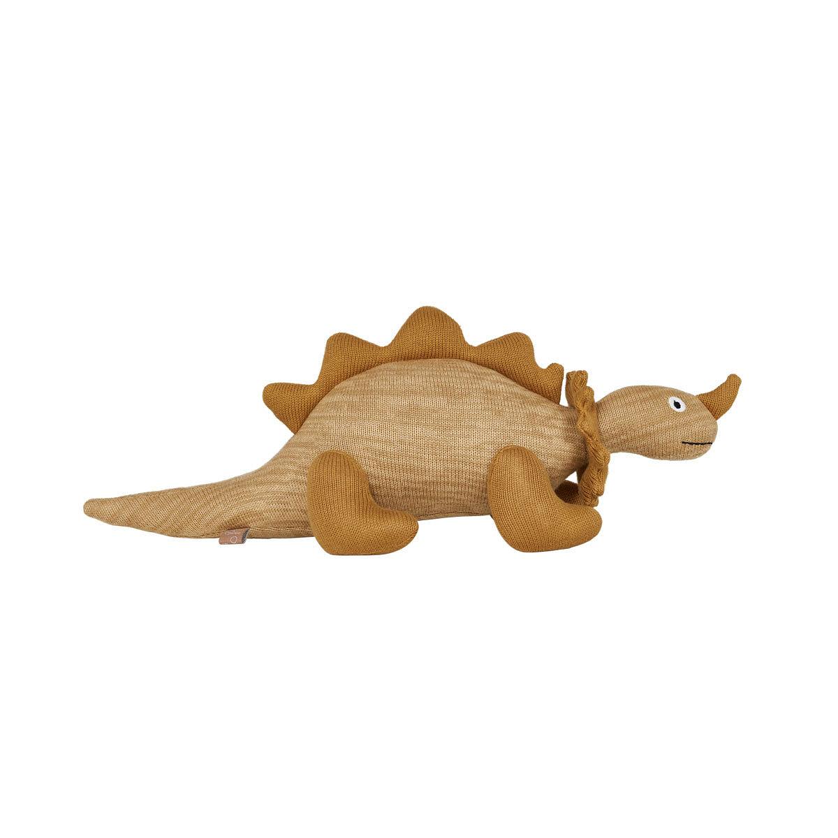 Billy Dinosaur Plush Toy Organic Cotton Brown 0