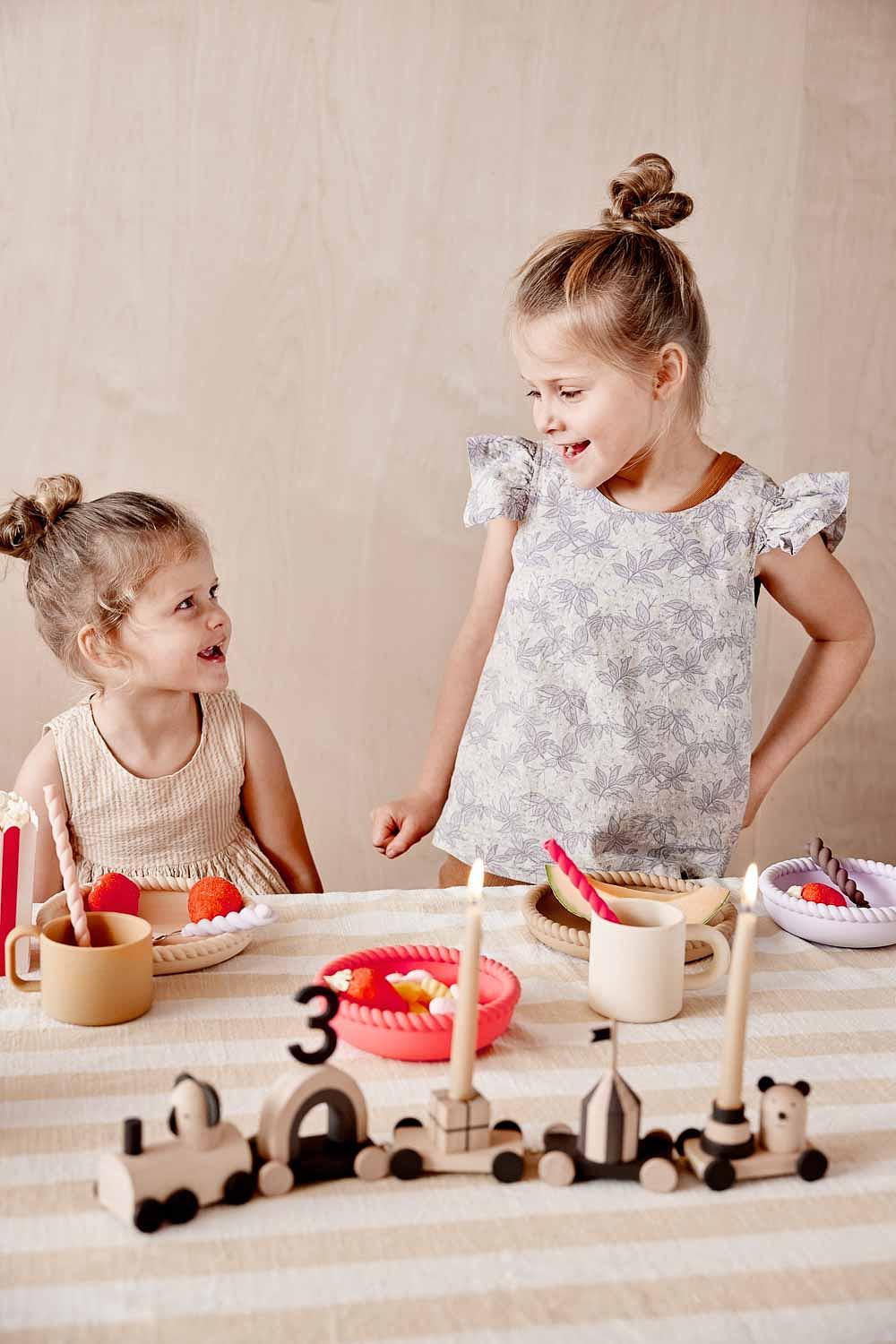 2x Bicchieri Nomu in silicone blu beige 2