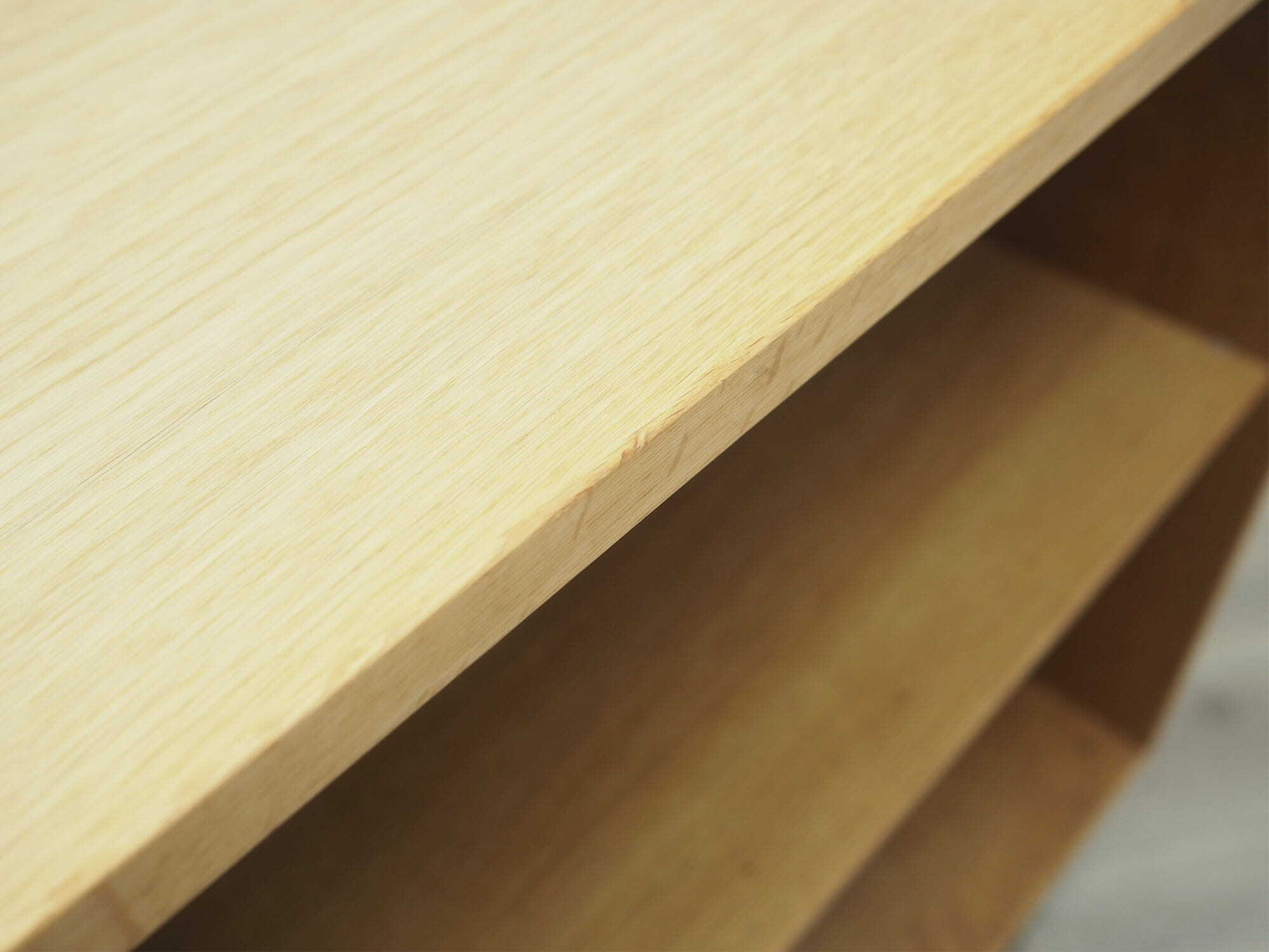 Vintage bookshelf, ash wood, brown, 1970s 7