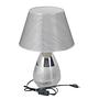 Elena Table Lamp Blended Fabric Stainless Steel 1-Light 1