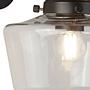 School House Wall Lamp Opal Glass Steel Single-Flame 1