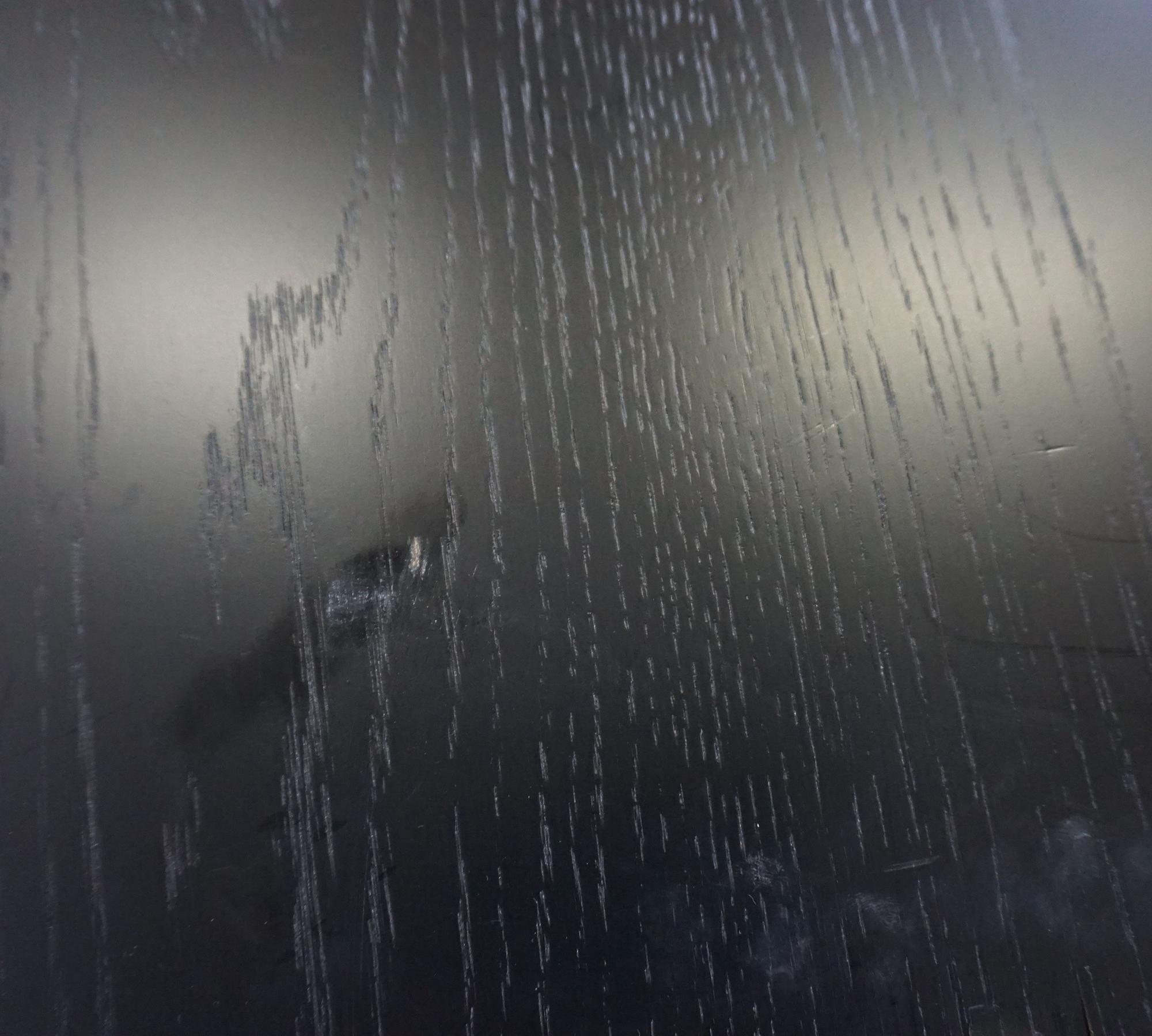 Lunar Couchtisch Holz Schwarz Ø80cm 9