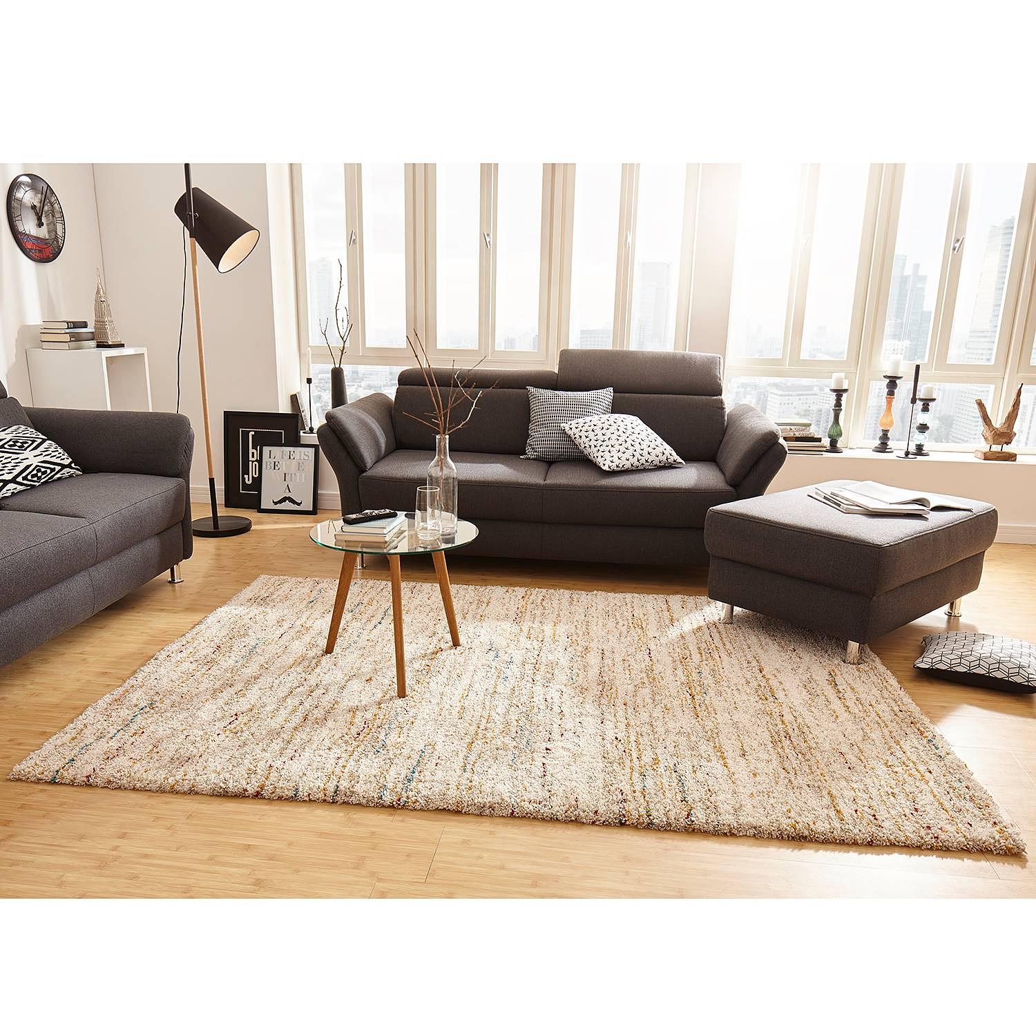 Chic Teppich Kunstfaser Beige 80 x 150 cm 2