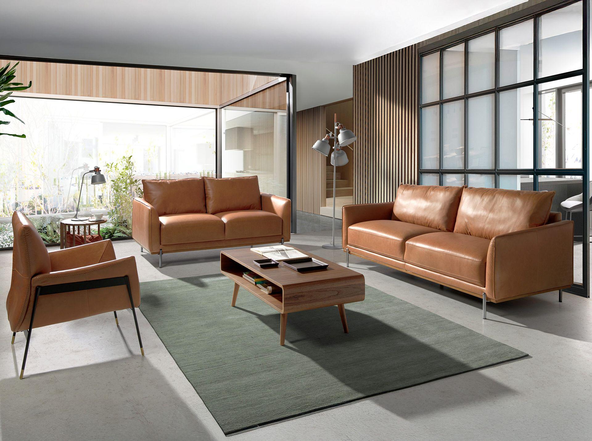 3-Sitzer Sofa in braunem Leder 6130 3