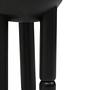 Walsa Round Column Detail Side Table Mango Wood Black 6
