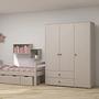 Kleiderschrank Extra Hoch Holz Grau 1