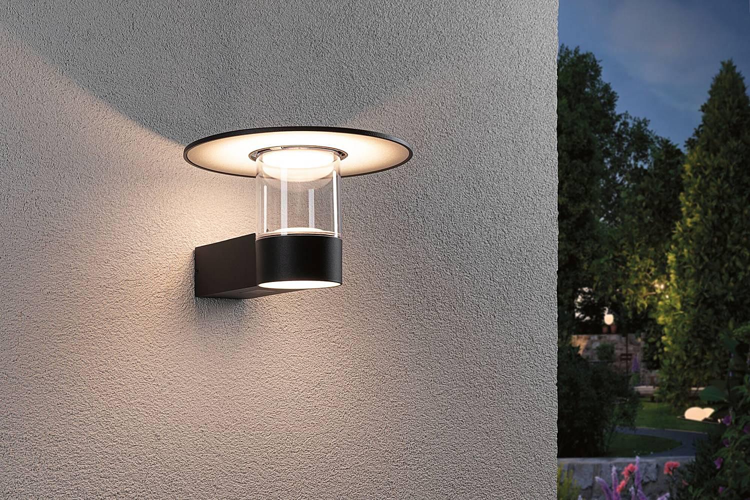 Wall lamp Sienna with sensor Aluminum Anthracite 2