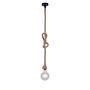 Rope I Pendant Light 1-Bulb Natural Fiber 4