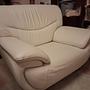 Armchair Leather White 1