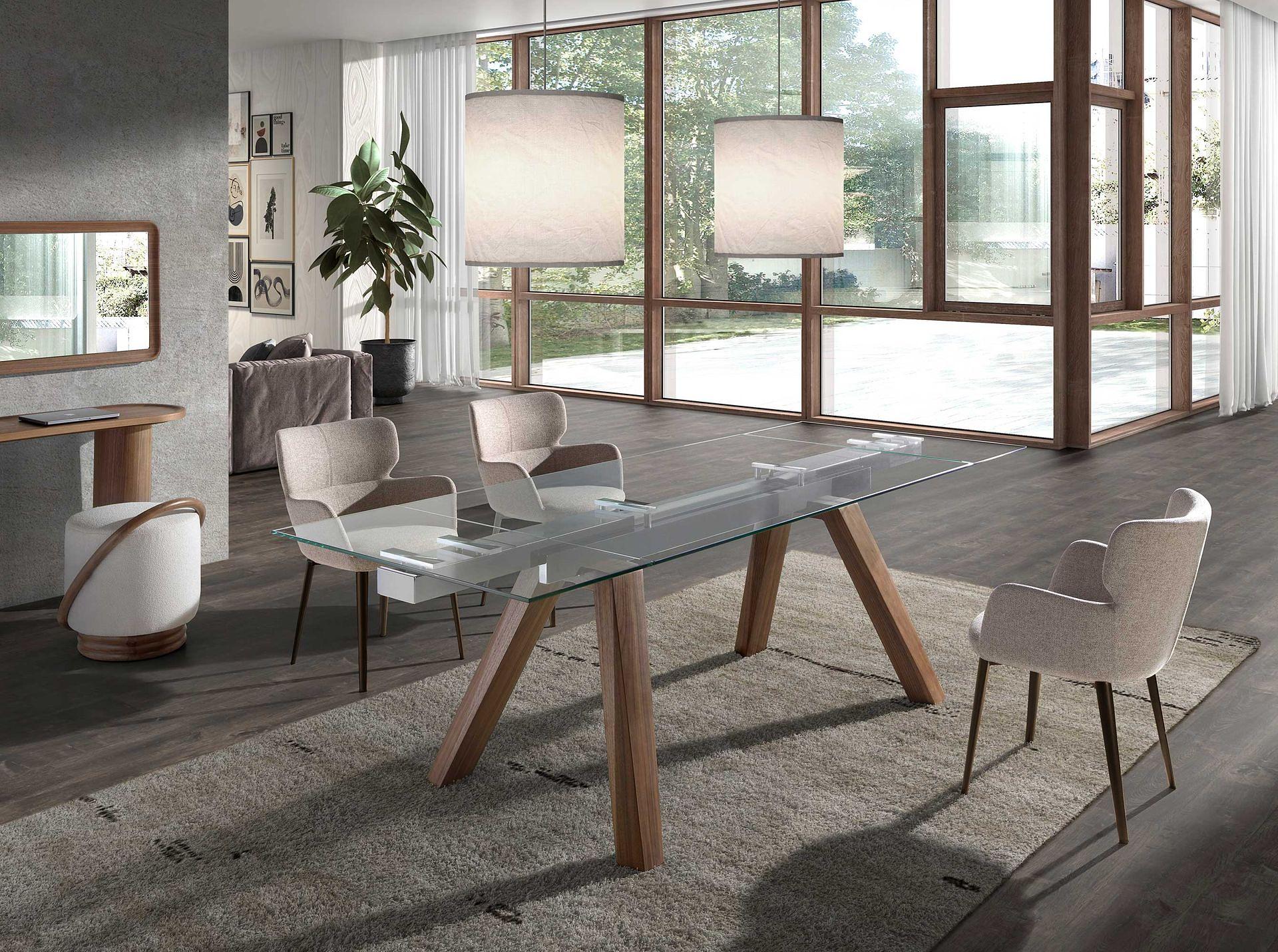 Esszimmerstuhl Textil Hellbraun 7