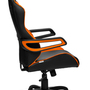 Game Pro Drehstuhl Kunstleder Schwarz Orange 6