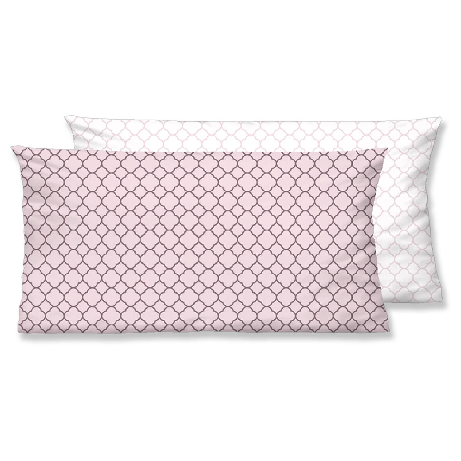 Kopfkissenbezug Mako-Satin Rosa 80 x 40 cm 0