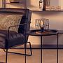 Acero Black Metal Beistelltisch rund
 2