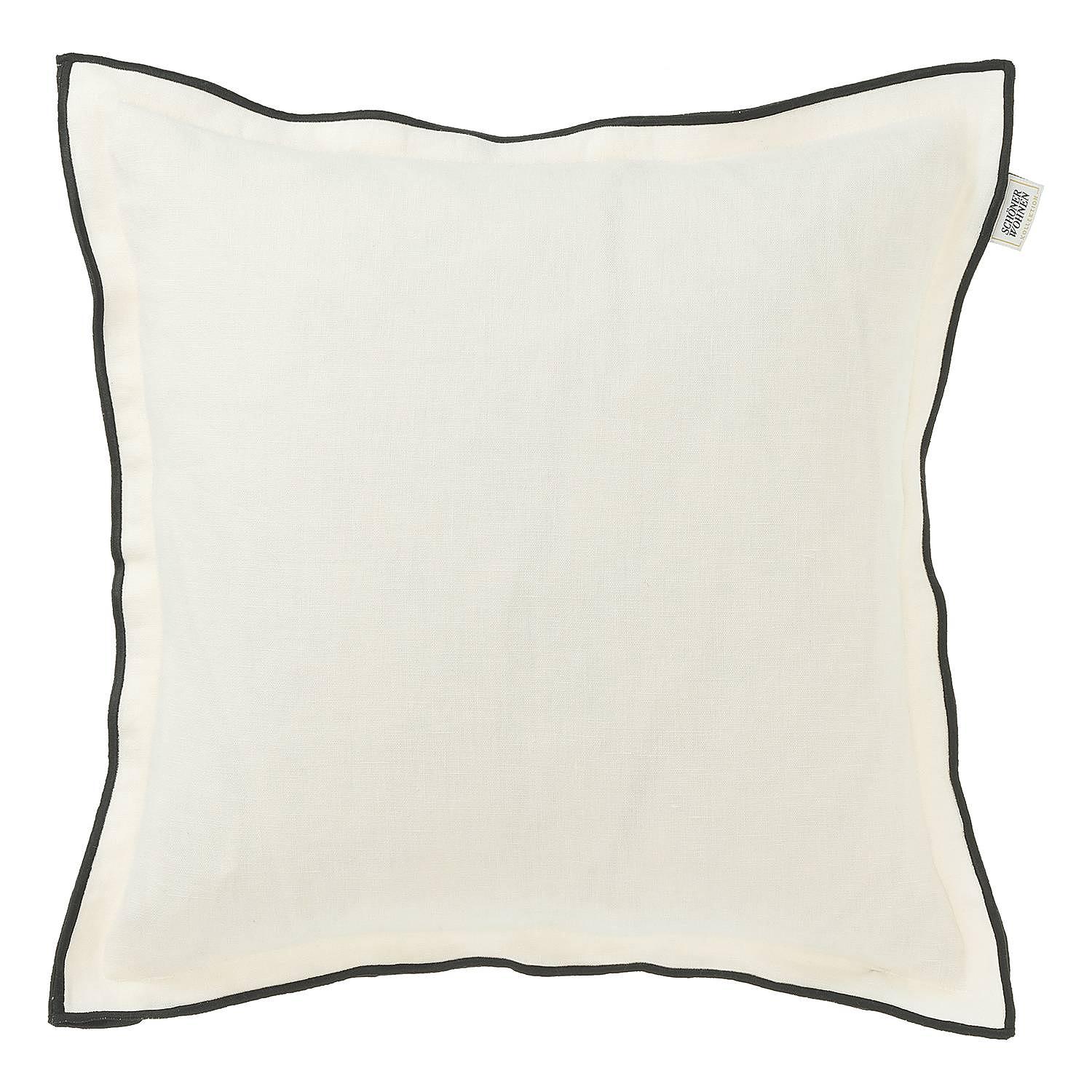 Look Pillowcase Linen White 38 x 38 cm 0