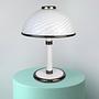 Lampada da tavolo a fungo vintage in vetro di Murano anni '80 0