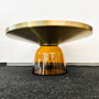 Bell Couchtisch Glas Messing Schwarz 1