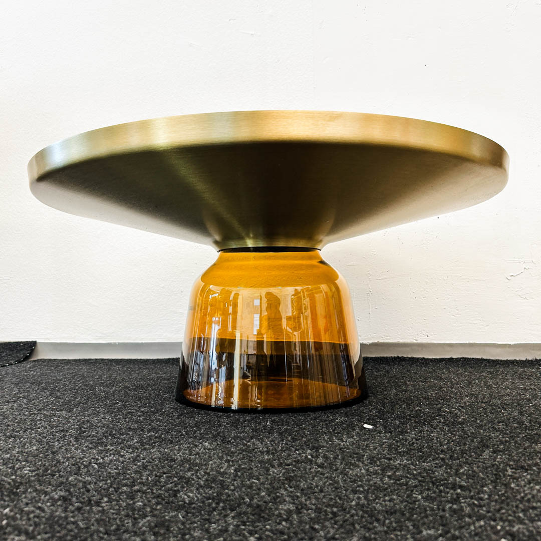 Bell Couchtisch Glas Messing Schwarz 1