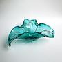 Vintage fruit bowl Murano glass turquoise 1970s 5
