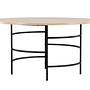 Copenhagen Dining table Whitewash Black ⌀140x74cm 3