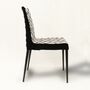 King Chair Stuhl Textil Metall Schwarz Gemustert 1
