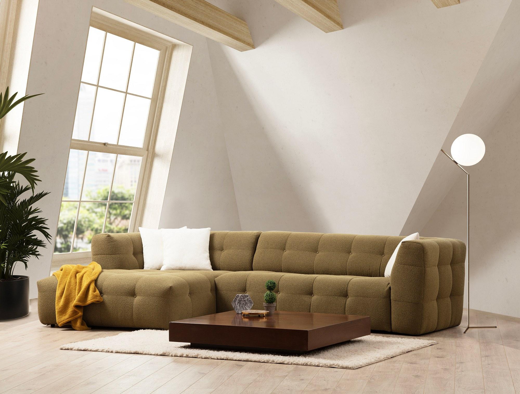 Cady Sofa Récamiere Links  Khaki 2