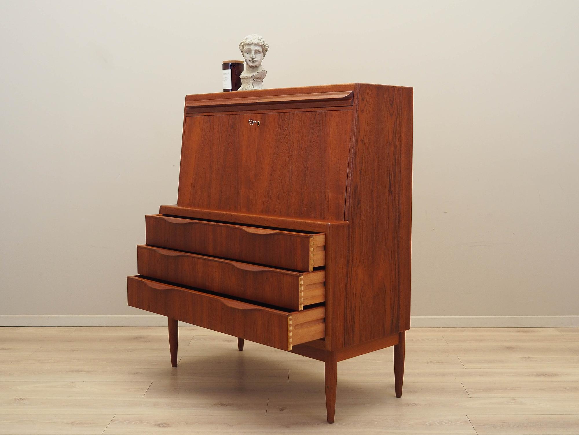 Teak secretaire 1960s Brown 4