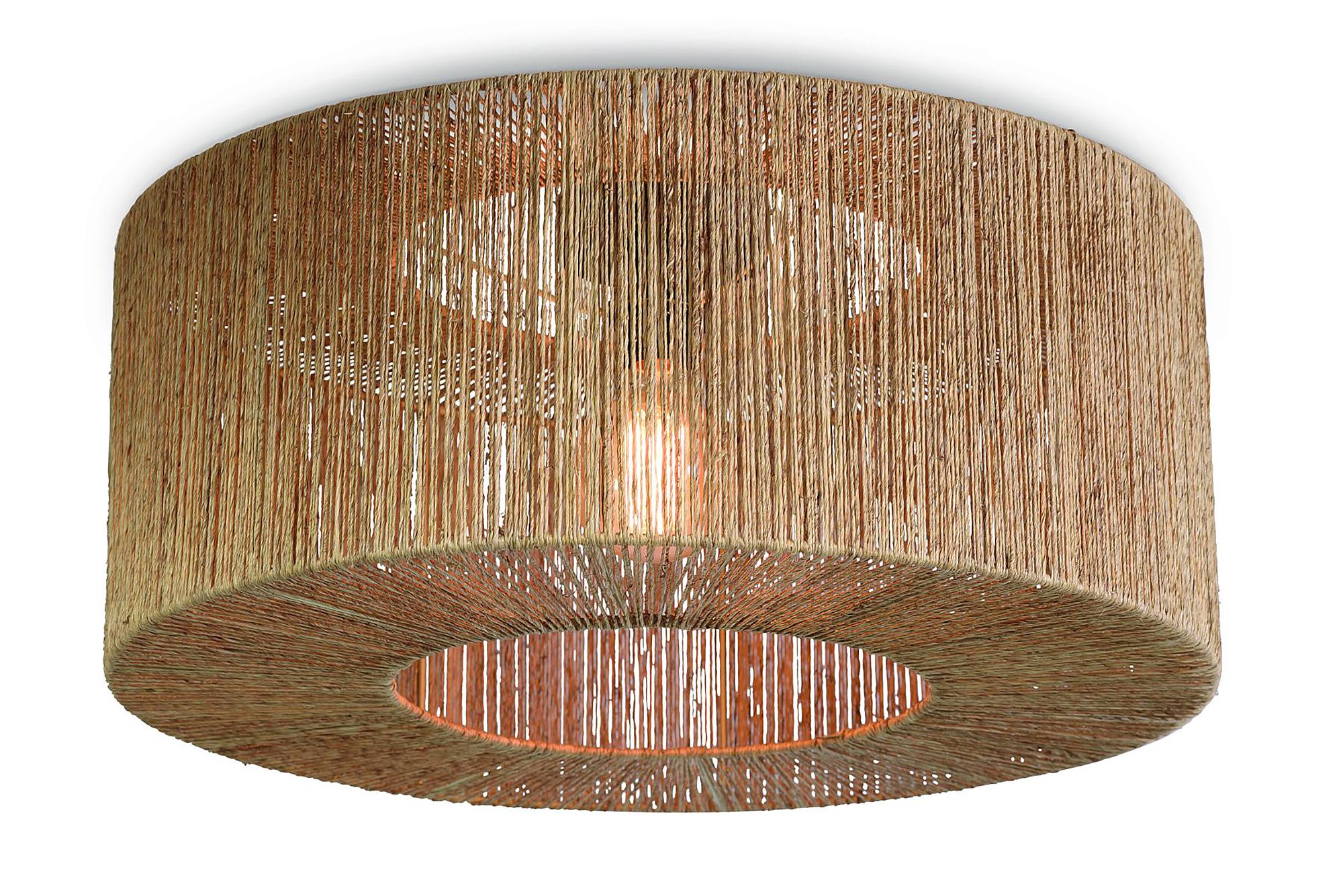 Iguazu Typ C Deckenleuchte Eisen Jute Beige 1