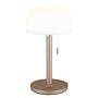 Norman LED table lamp Acrylic glass Bamboo 1-flame 0
