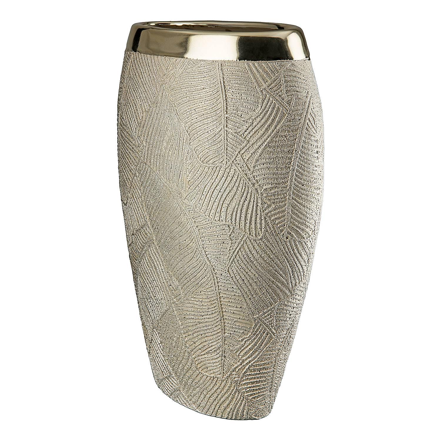 Cascade Vase Ceramic Champagne 3