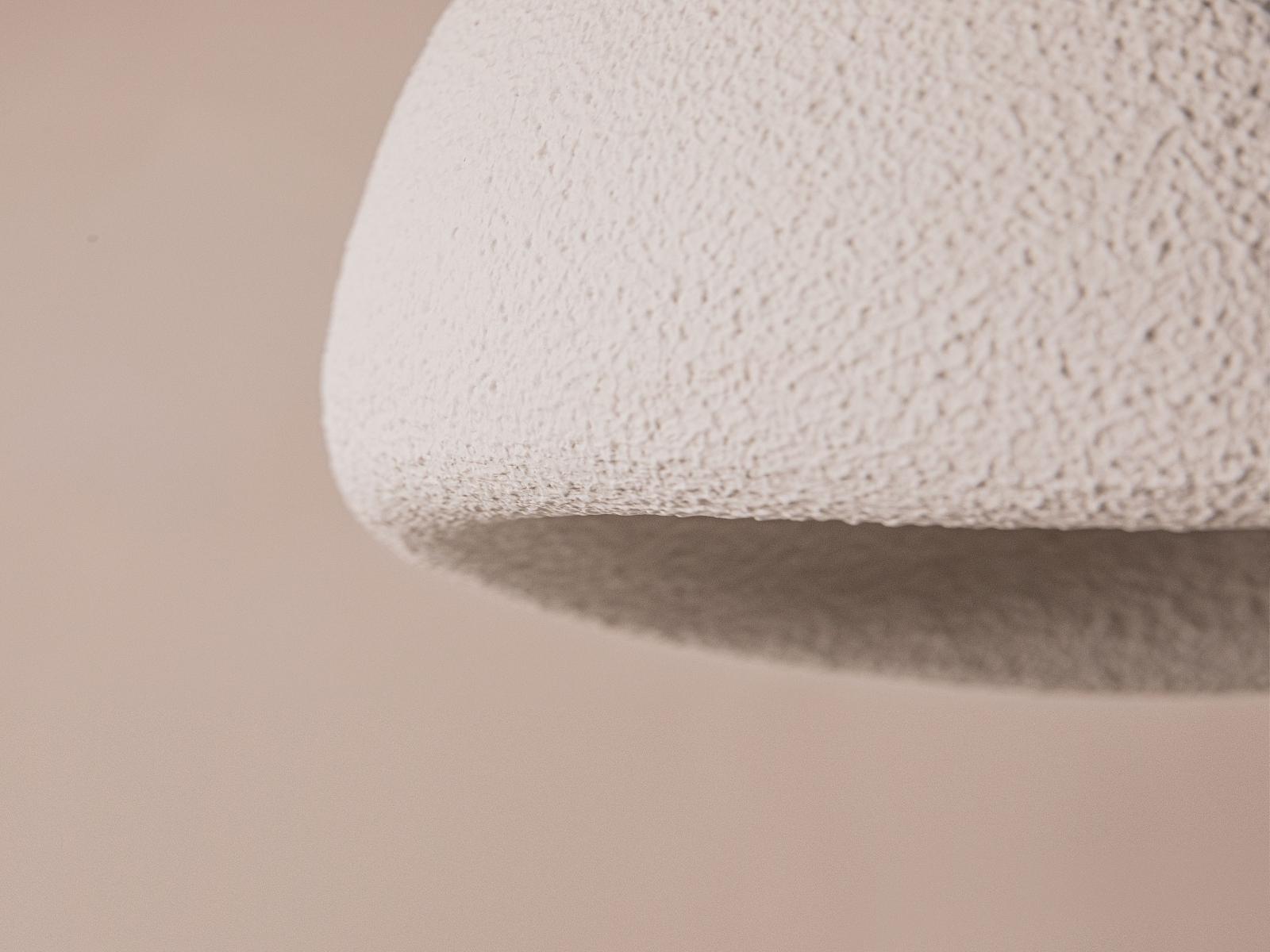 Rut Lampada a sospensione in tessuto bianco 66x50x20 cm 2