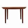 Dining table teak 1960s 122cm 0