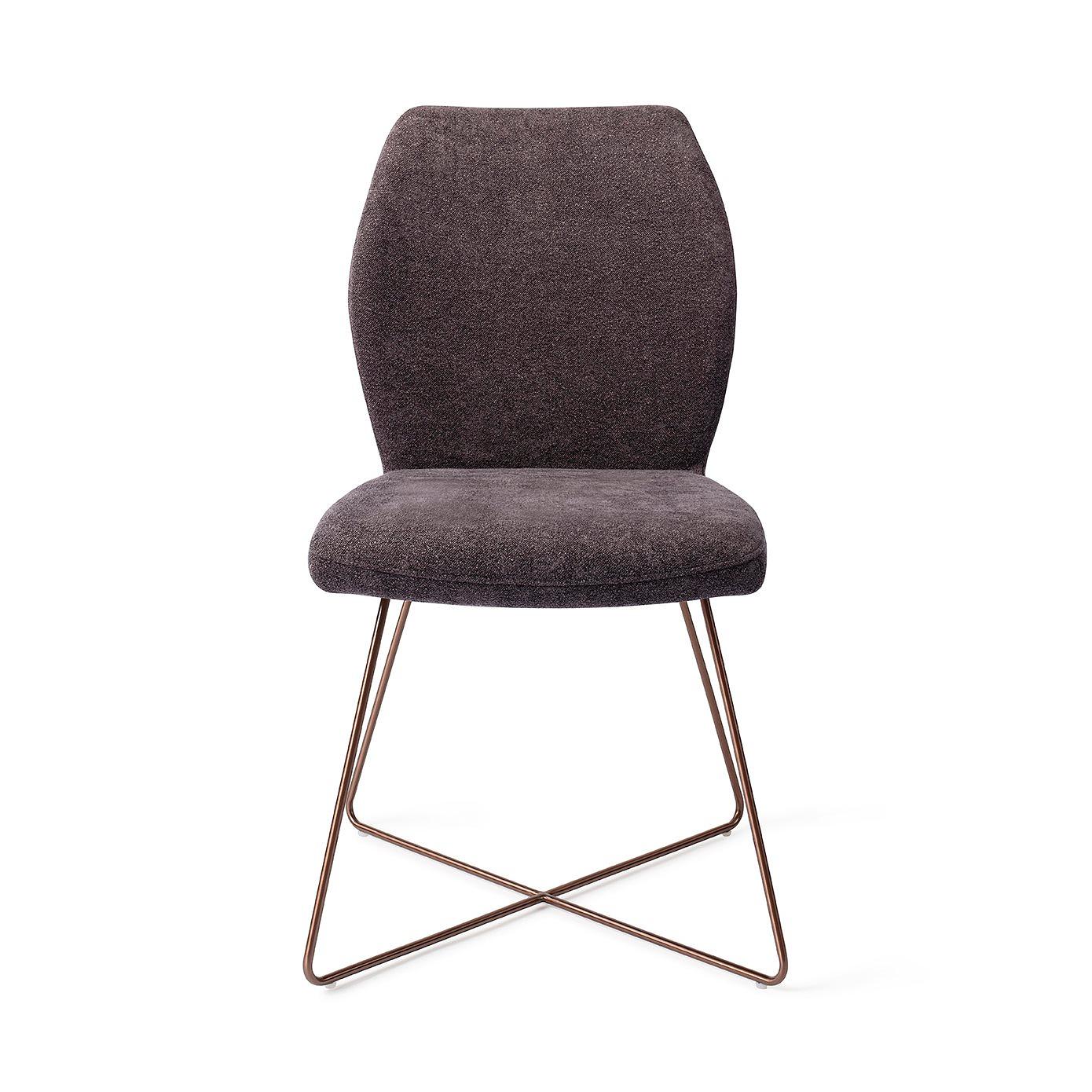 Ikata Dining chair Cross Almost Black 0