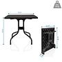 Travano T1 Garden table Plastic Black 4